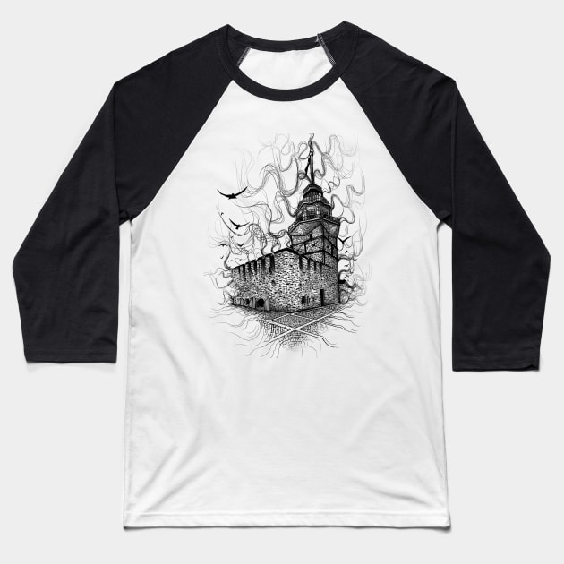 istanbul maiden tower Baseball T-Shirt by ilhnklv